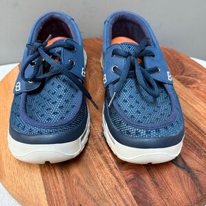 Soft Science The Fin Navy Blue Mesh Comfort Boat Shoes Women's‎ Size 8
